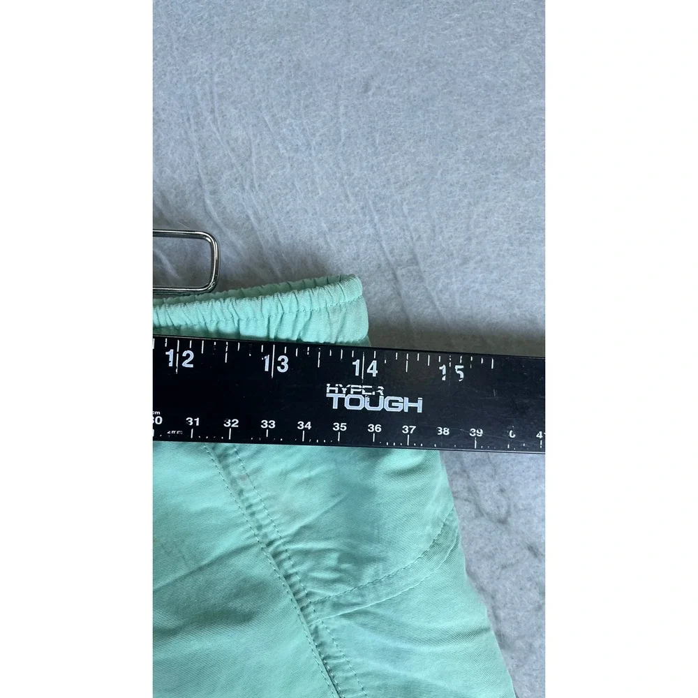 Patagonia Baggies Shorts Mens Small Mint Green Good Embroidered Oars 5 Inseam